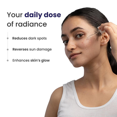 RE' EQUIL Daily Brightening Serum | 10% Vitamin C Serum | Reduces Dark Spots | Reverses Sun Damage | Enhances Skin's  Glow | For All Skin Types | 25 Ml